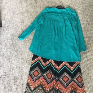 Multicolored palazzo pants